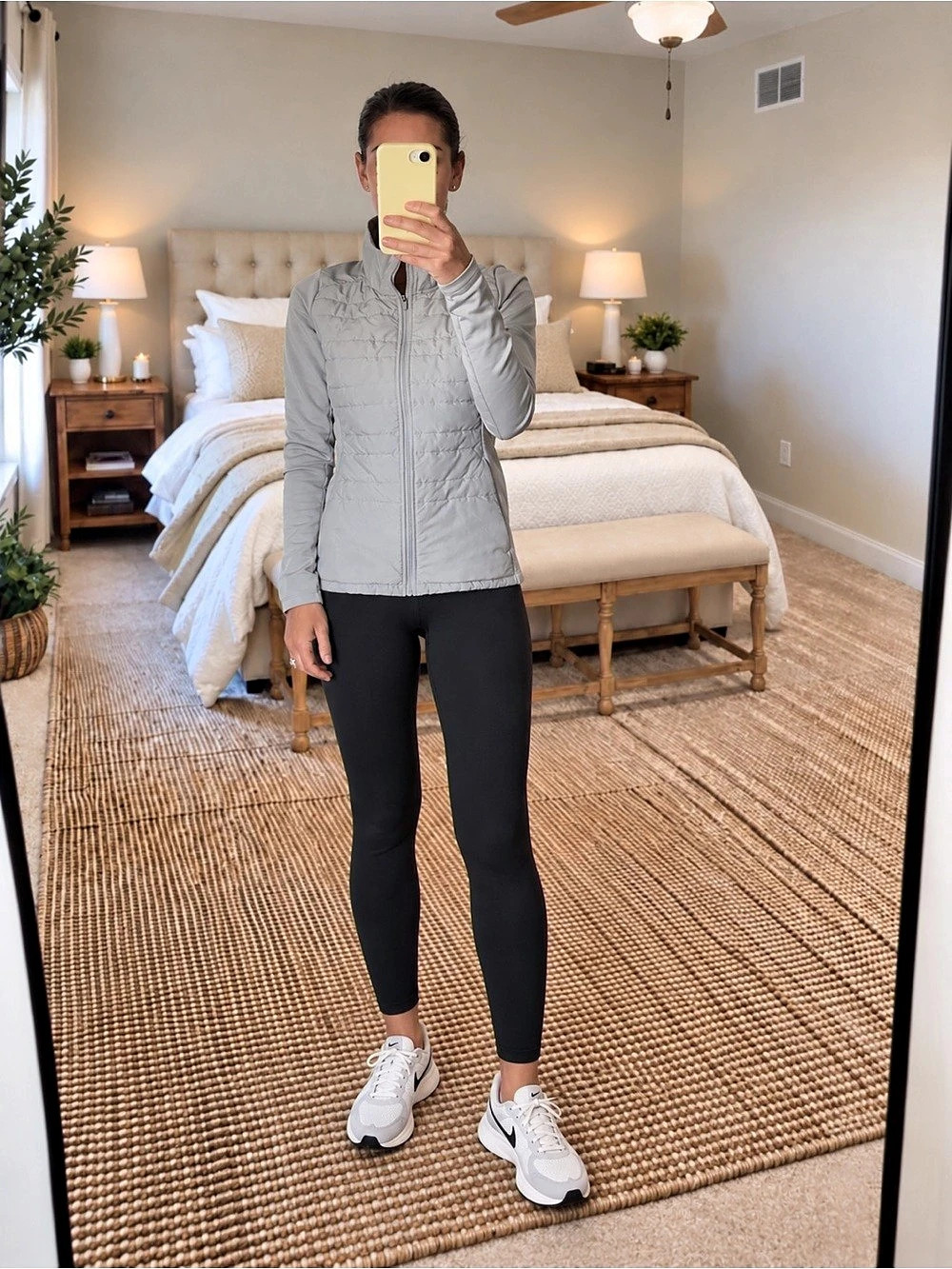Nike Women's Running Jacket in Gray Like New